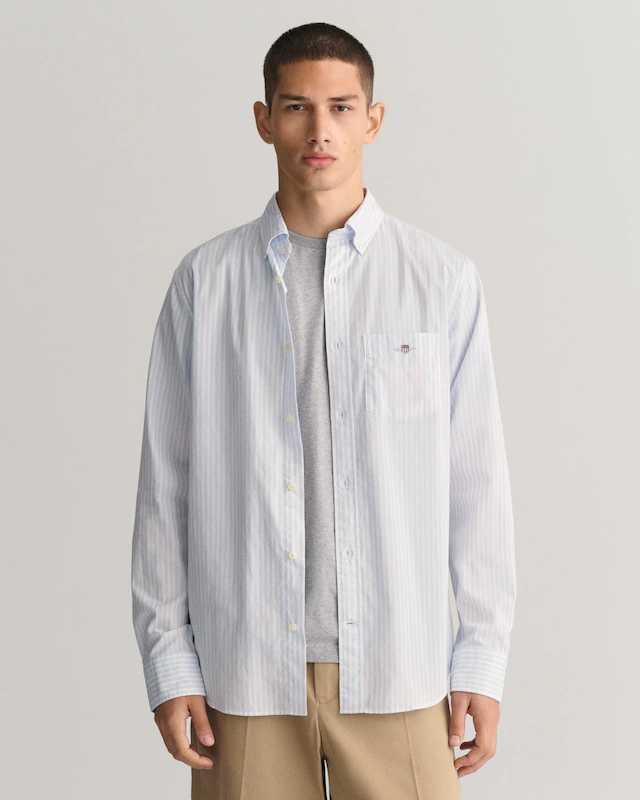 Gant Langarmhemd »REG POPLIN STRIPE SHIRT«