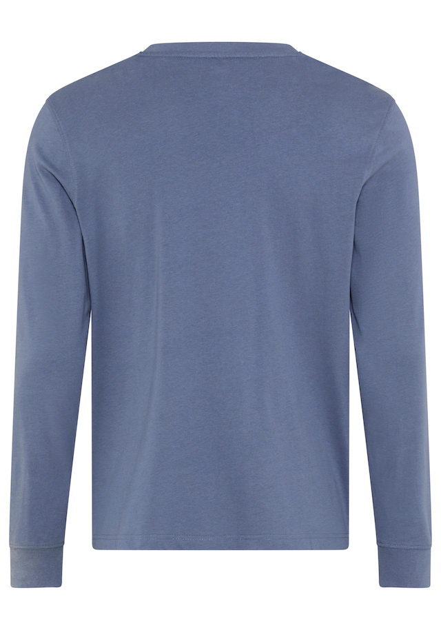DELMAO Rundhalsshirt schmal geschnitten, mit Print, aus 100% Baumwolle