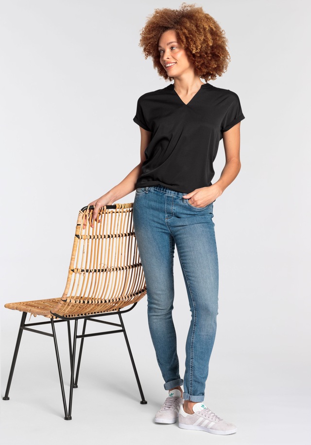 Flashlights Jeansjeggings Packung, 2er-Pack, enge Passform, Röhrenjeans, Used-Look-Waschung, hohe Leibhöhe
