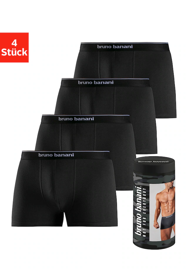 Bruno Banani Boxer »Boxershorts für Herren« Dose, 4 Stk. in der Dose verpackt