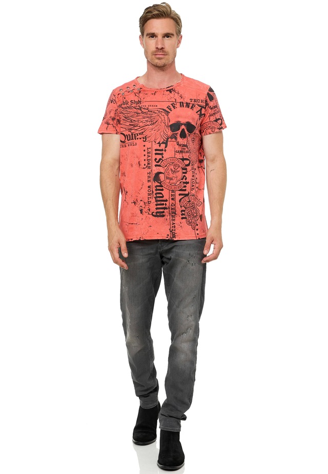 Rusty Neal T-Shirt »Rusty Neal« mit Allover-Print