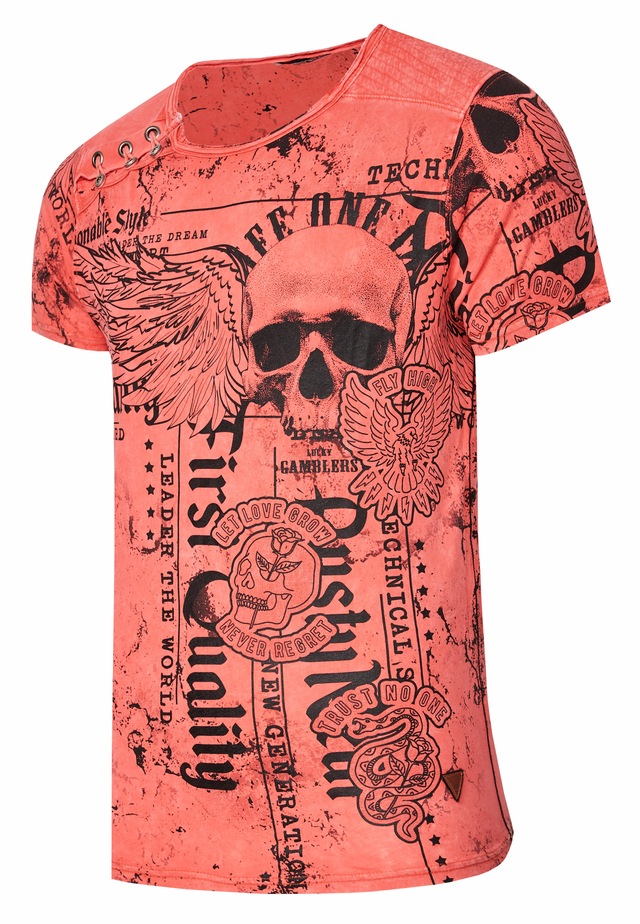 Rusty Neal T-Shirt »Rusty Neal« mit Allover-Print
