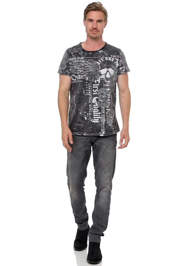 Rusty Neal T-Shirt »Rusty Neal« mit Allover-Print