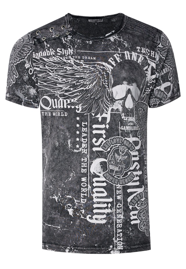 Rusty Neal T-Shirt »Rusty Neal« mit Allover-Print