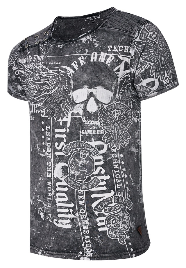 Rusty Neal T-Shirt »Rusty Neal« mit Allover-Print