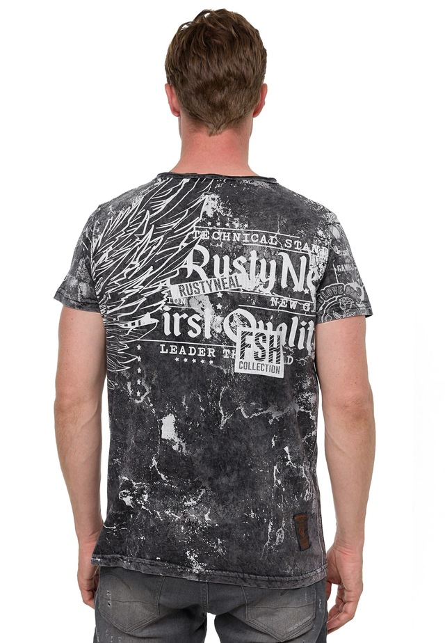 Rusty Neal T-Shirt »Rusty Neal« mit Allover-Print