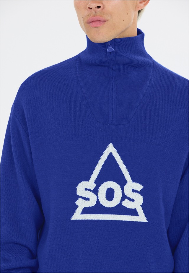 SOS Langarmshirt »Tignes« mit hochabschließendem Kragen