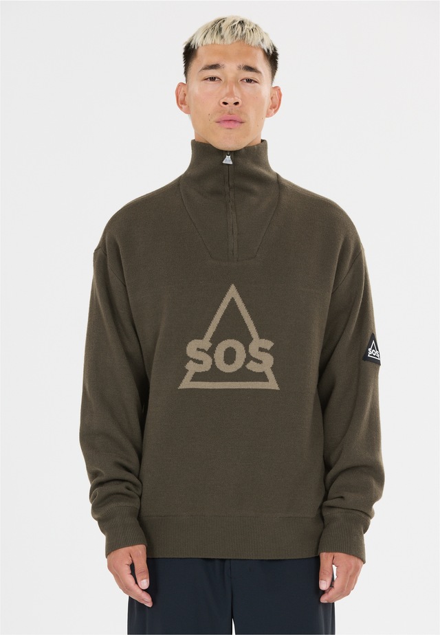 SOS Langarmshirt »Tignes« mit hochabschließendem Kragen
