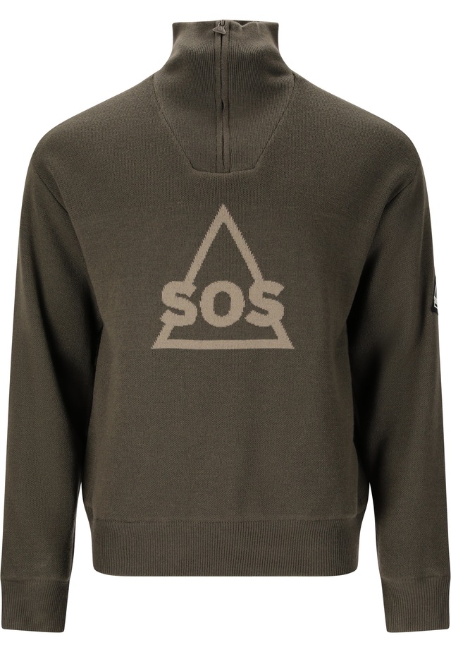 SOS Langarmshirt »Tignes« mit hochabschließendem Kragen