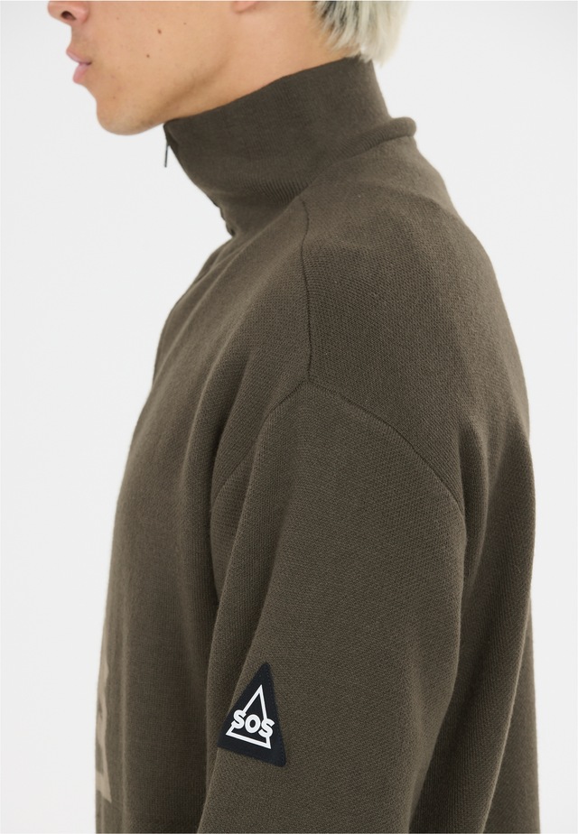 SOS Langarmshirt »Tignes« mit hochabschließendem Kragen
