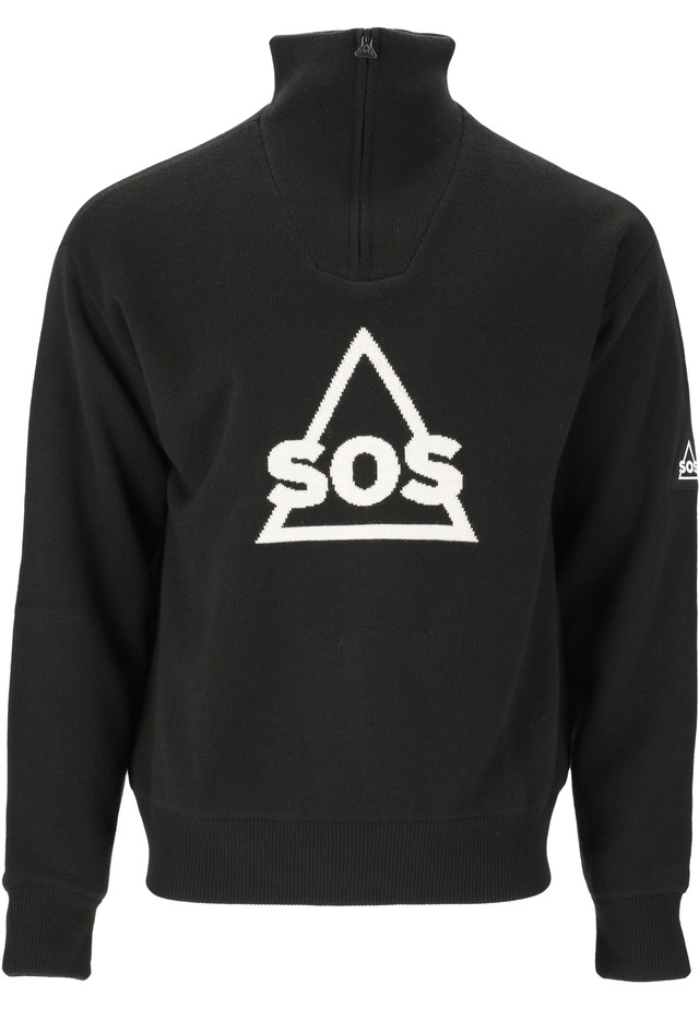 SOS Langarmshirt »Tignes« mit hochabschließendem Kragen