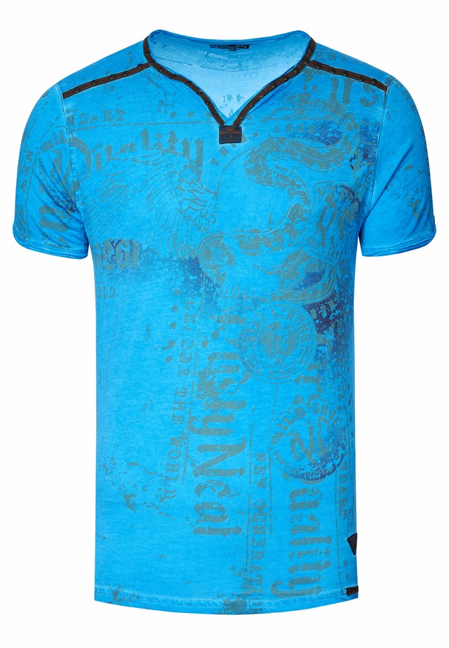 Rusty Neal T-Shirt mit Allover-Druck