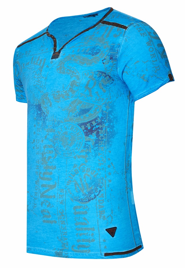 Rusty Neal T-Shirt mit Allover-Druck