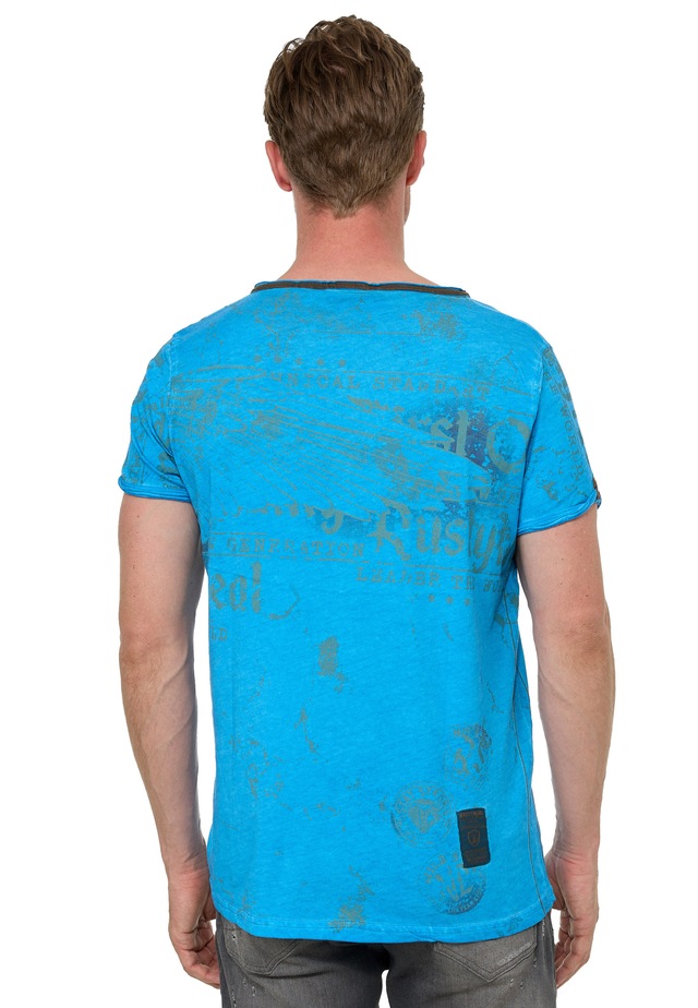 Rusty Neal T-Shirt mit Allover-Druck