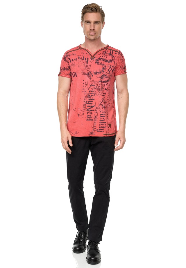 Rusty Neal T-Shirt mit Allover-Druck