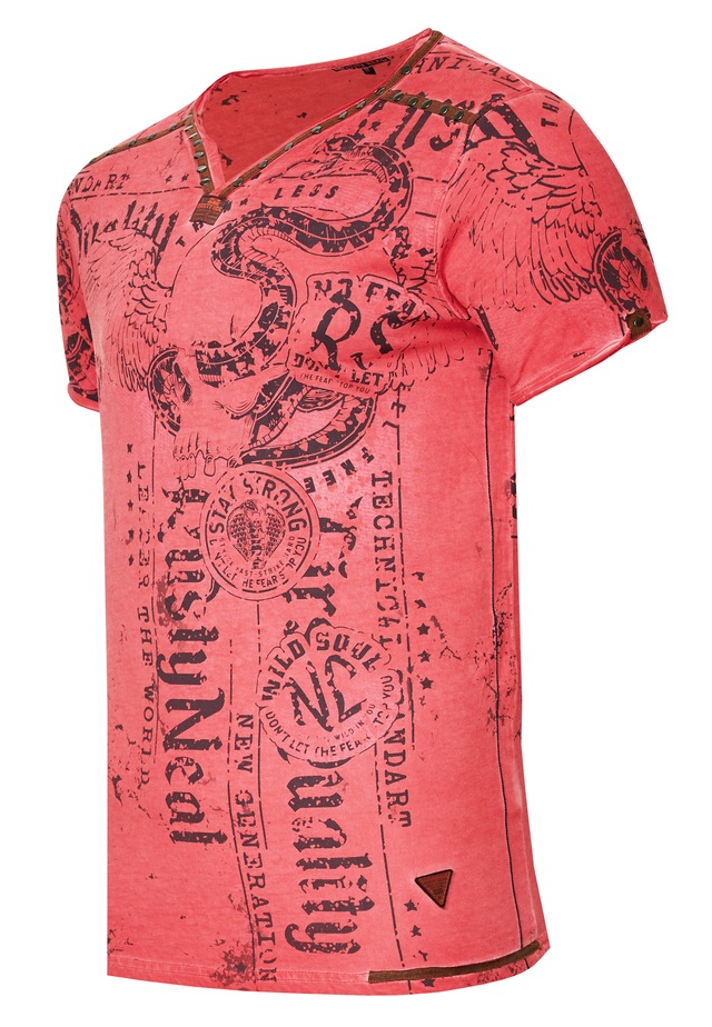 Rusty Neal T-Shirt mit Allover-Druck