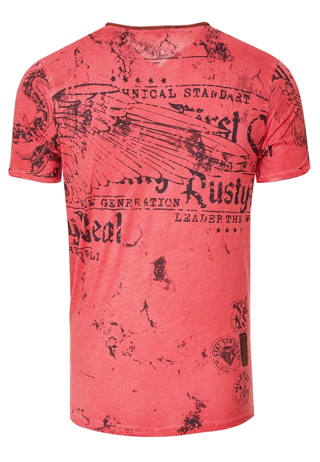 Rusty Neal T-Shirt mit Allover-Druck