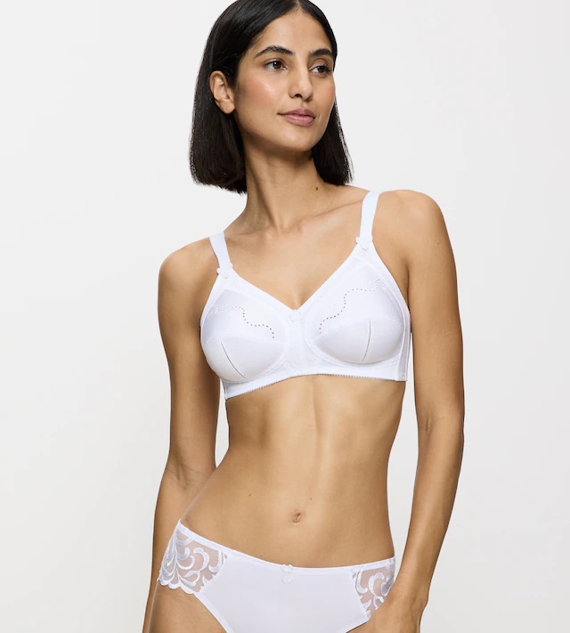 Triumph Bügelloser BH »Doreen + Cotton 01 N« mit zarter Lochstickerei