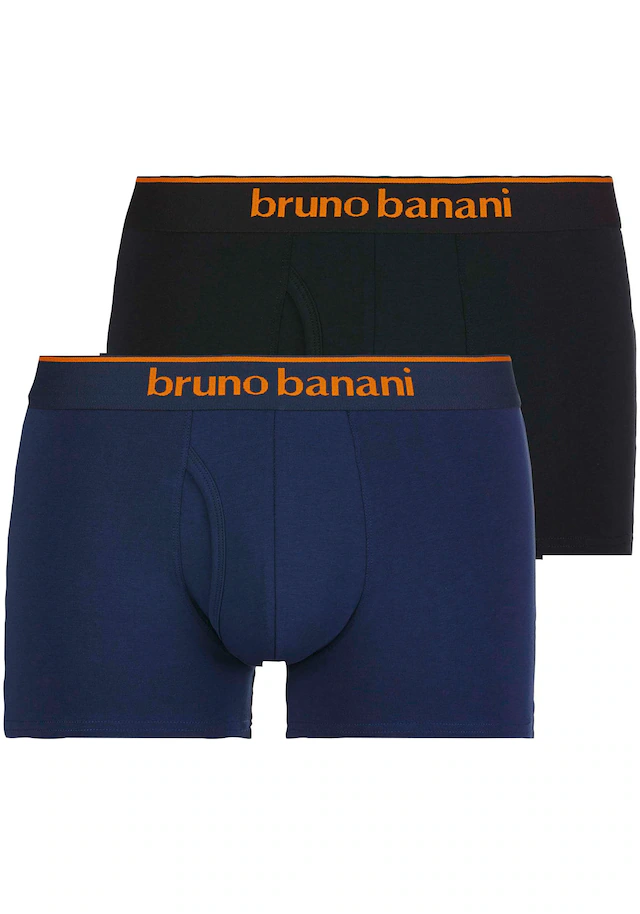Bruno Banani Boxershorts »Short 2Pack Quick Access« Kontrastfarbene Details