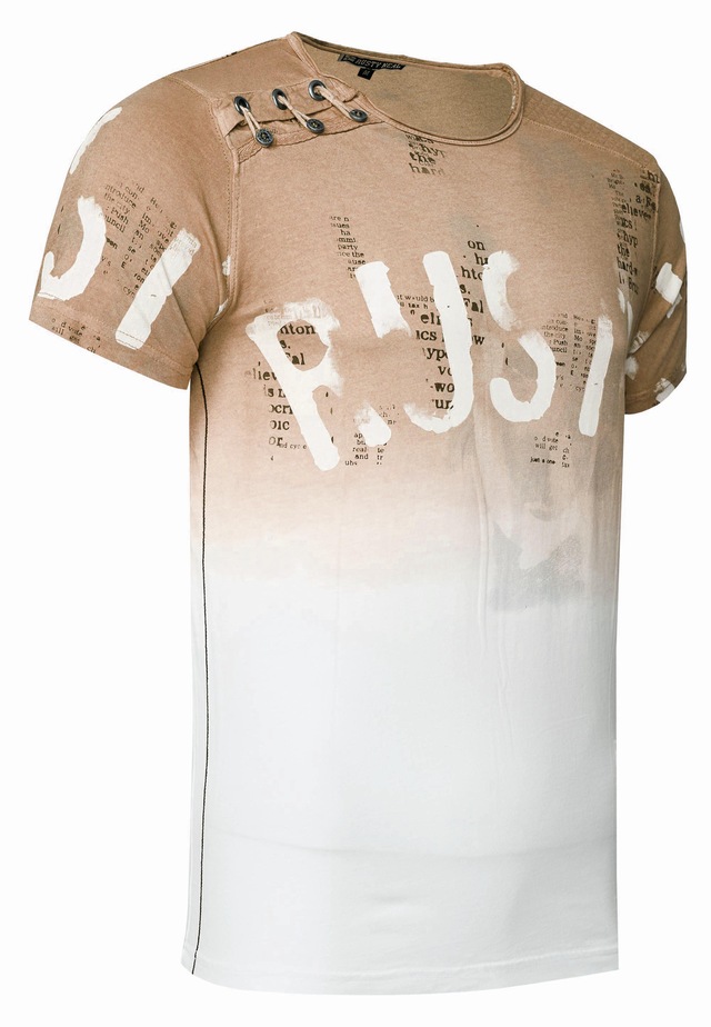 Rusty Neal T-Shirt mit farblichem Übergang