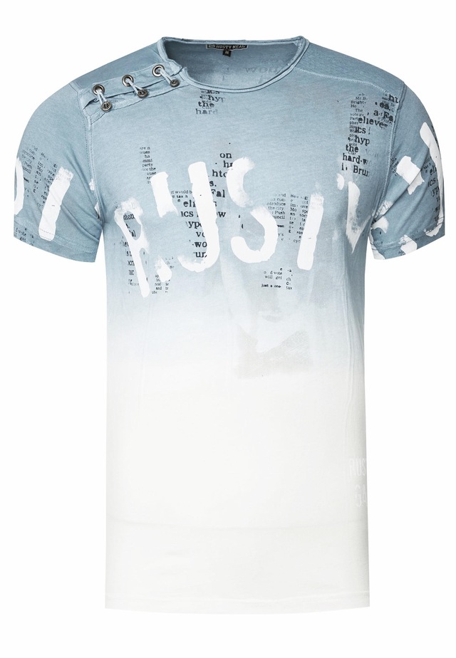 Rusty Neal T-Shirt mit farblichem Übergang