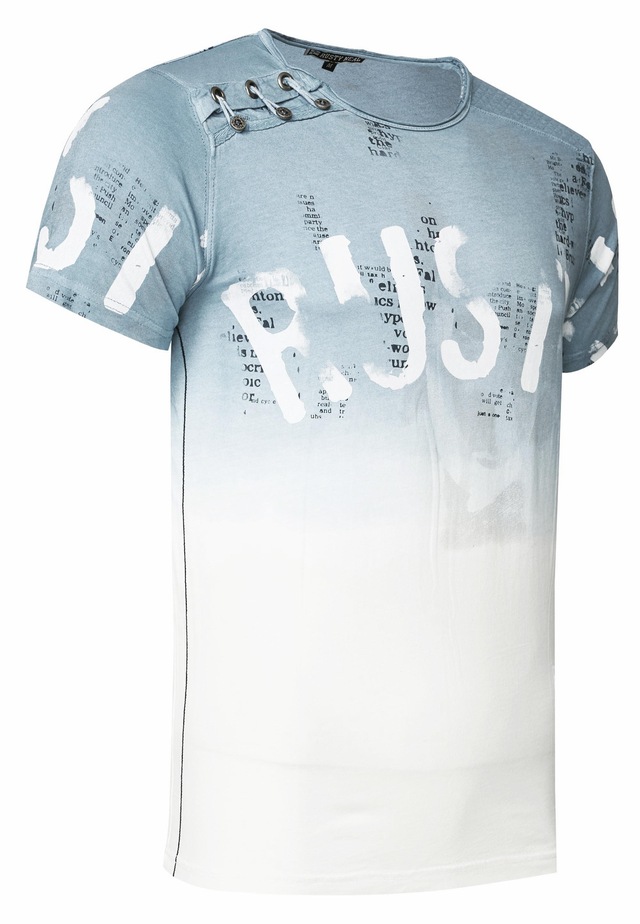 Rusty Neal T-Shirt mit farblichem Übergang