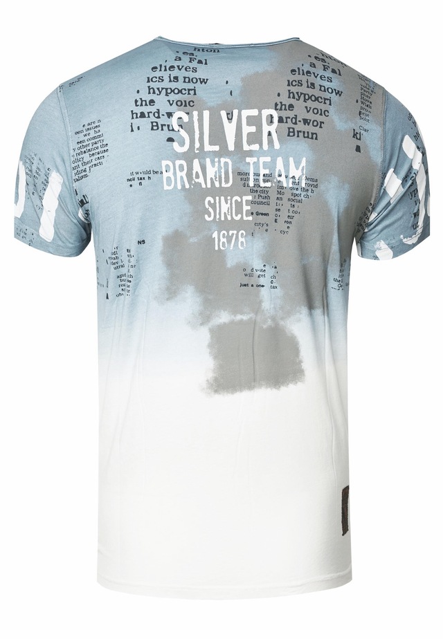 Rusty Neal T-Shirt mit farblichem Übergang