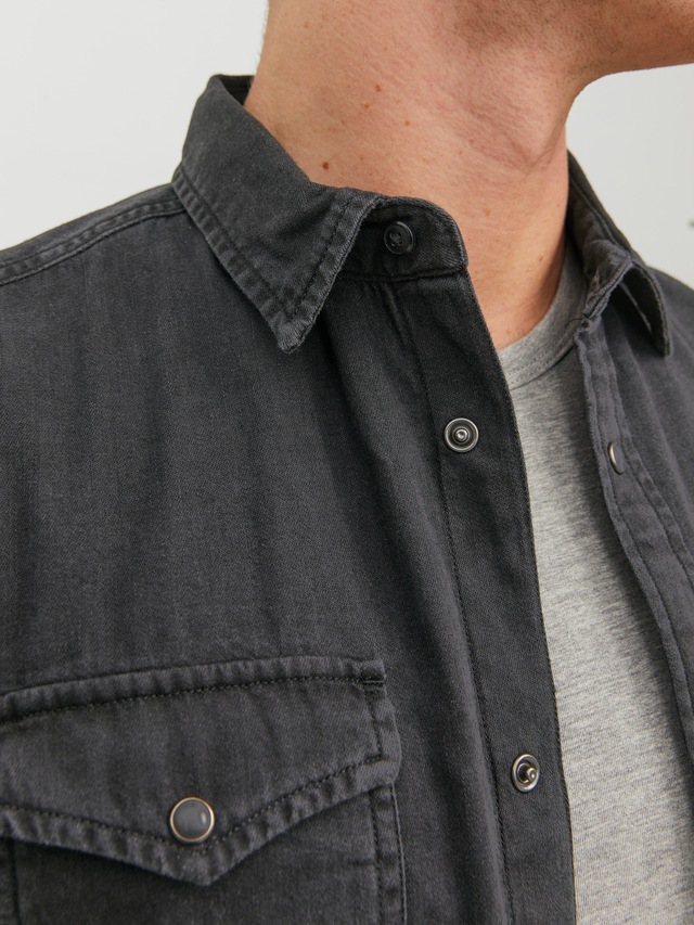 Jack & Jones Langarmhemd »JJESHERIDAN SHIRT L/S NOOS« mit angesetzter Brusttasche