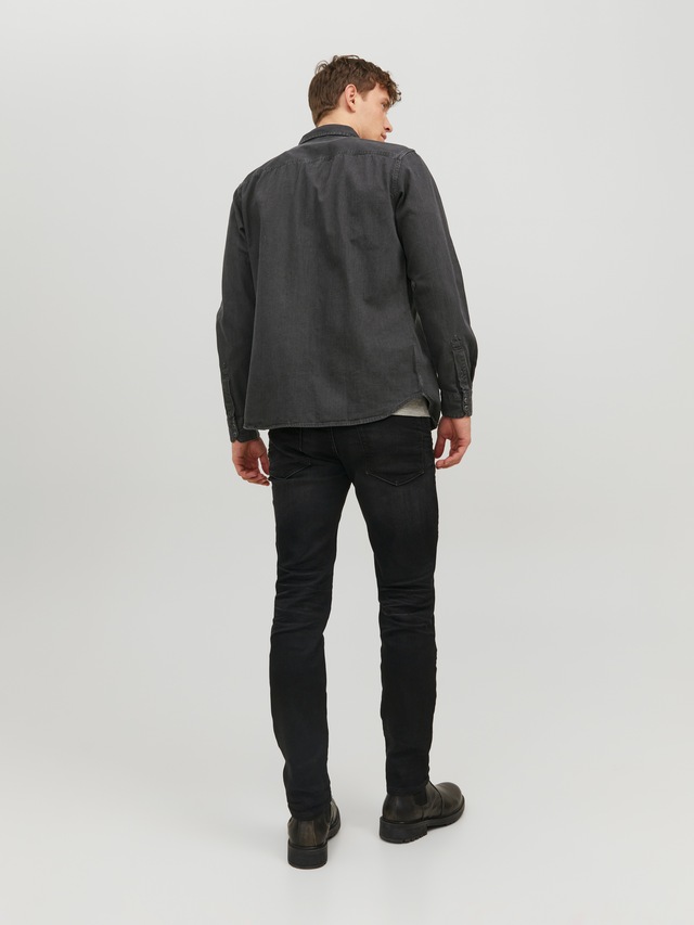 Jack & Jones Langarmhemd »JJESHERIDAN SHIRT L/S NOOS« mit angesetzter Brusttasche