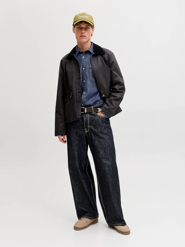 Jack & Jones Langarmhemd »JJESHERIDAN SHIRT L/S NOOS« mit angesetzter Brusttasche