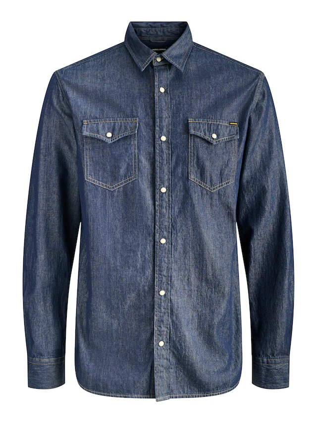 Jack & Jones Langarmhemd »JJESHERIDAN SHIRT L/S NOOS« mit angesetzter Brusttasche