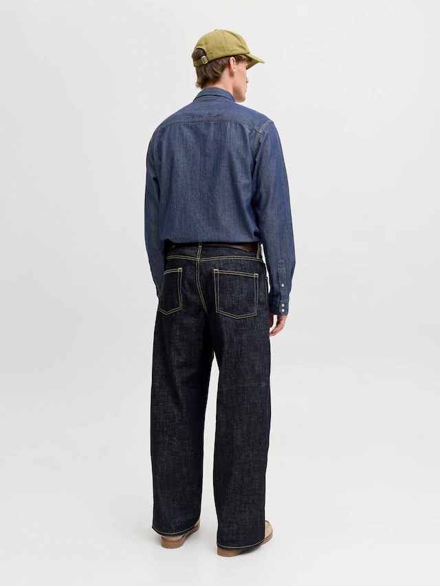 Jack & Jones Langarmhemd »JJESHERIDAN SHIRT L/S NOOS« mit angesetzter Brusttasche
