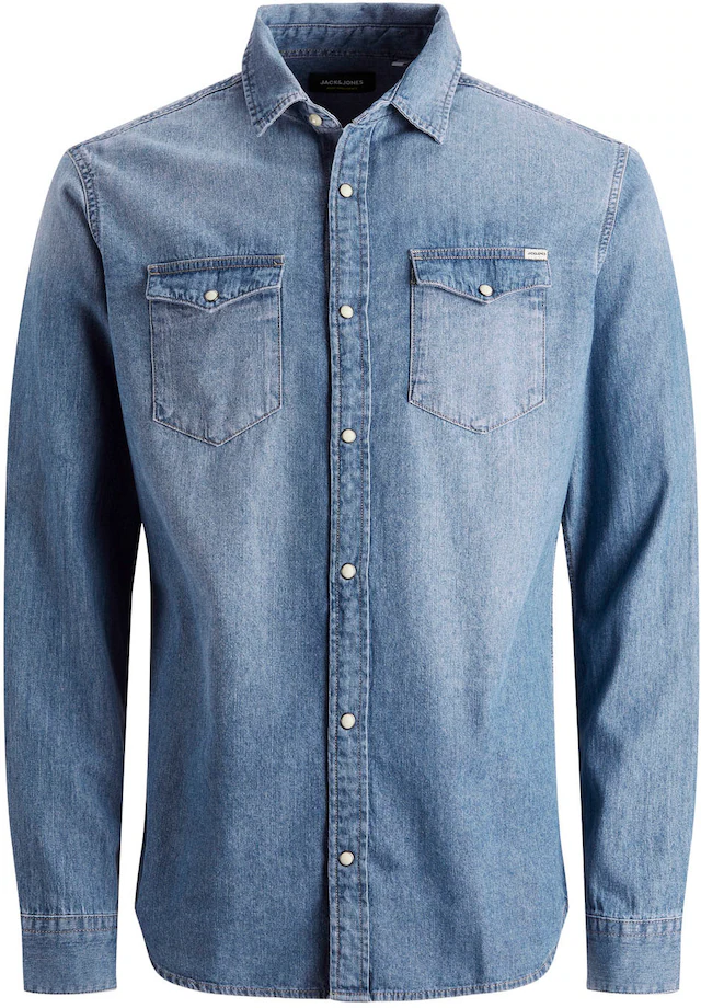 Jack & Jones Langarmhemd »JJESHERIDAN SHIRT L/S NOOS« mit angesetzter Brusttasche