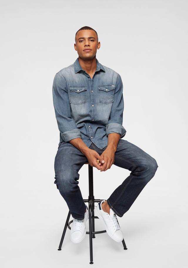 Jack & Jones Langarmhemd »JJESHERIDAN SHIRT L/S NOOS« mit angesetzter Brusttasche
