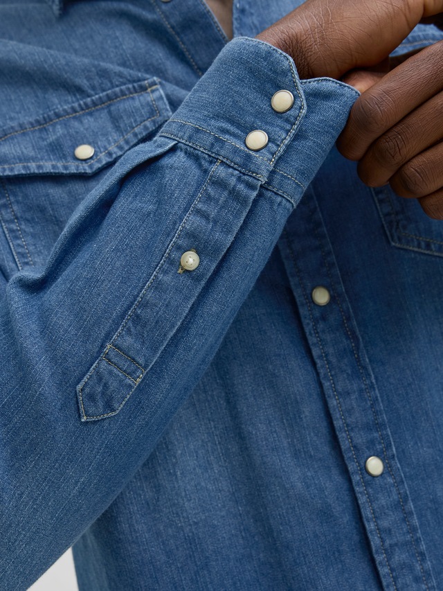 Jack & Jones Langarmhemd »JJESHERIDAN SHIRT L/S NOOS« mit angesetzter Brusttasche