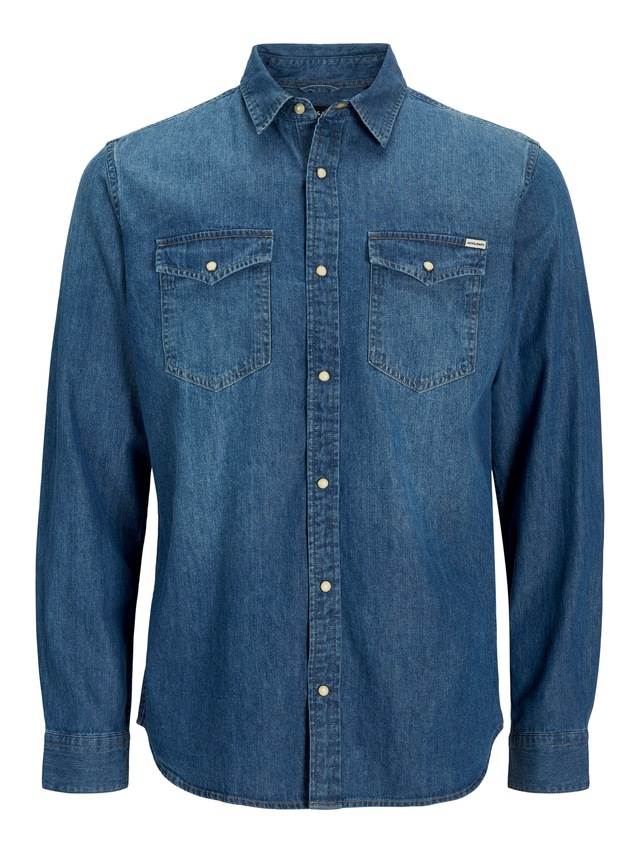 Jack & Jones Langarmhemd »JJESHERIDAN SHIRT L/S NOOS« mit angesetzter Brusttasche