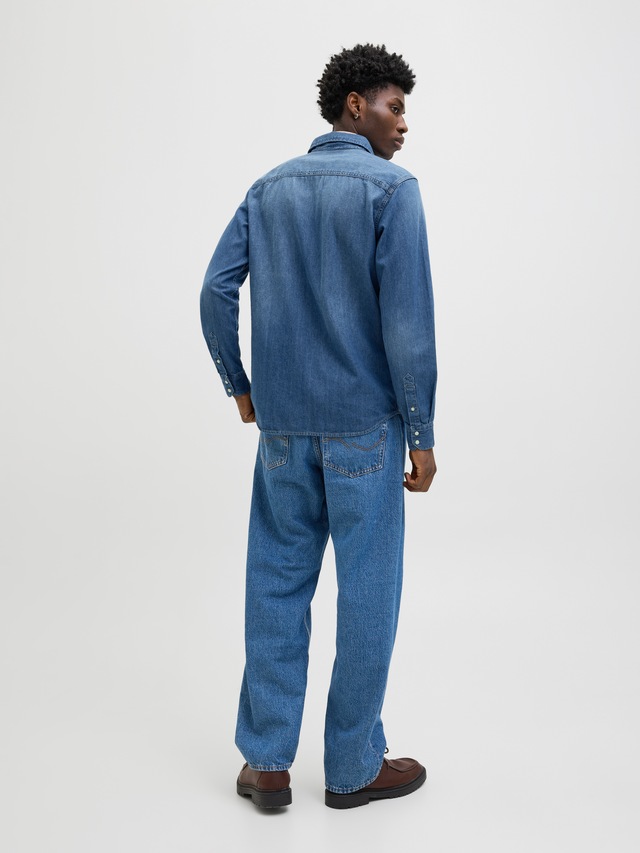 Jack & Jones Langarmhemd »JJESHERIDAN SHIRT L/S NOOS« mit angesetzter Brusttasche