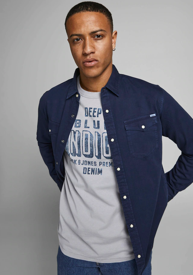 Jack & Jones Langarmhemd »JJESHERIDAN SHIRT L/S NOOS« mit angesetzter Brusttasche