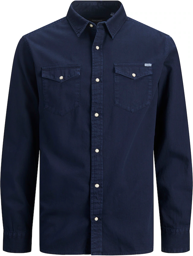 Jack & Jones Langarmhemd »JJESHERIDAN SHIRT L/S NOOS« mit angesetzter Brusttasche
