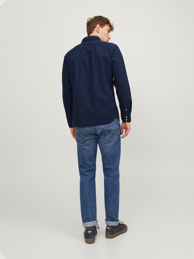 Jack & Jones Langarmhemd »JJESHERIDAN SHIRT L/S NOOS« mit angesetzter Brusttasche