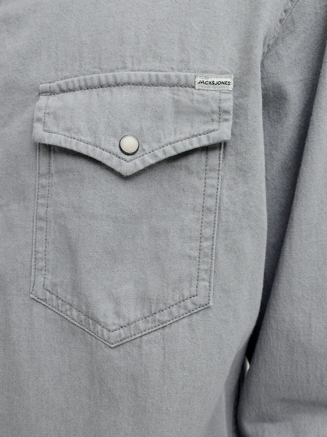 Jack & Jones Langarmhemd »JJESHERIDAN SHIRT L/S NOOS« mit angesetzter Brusttasche