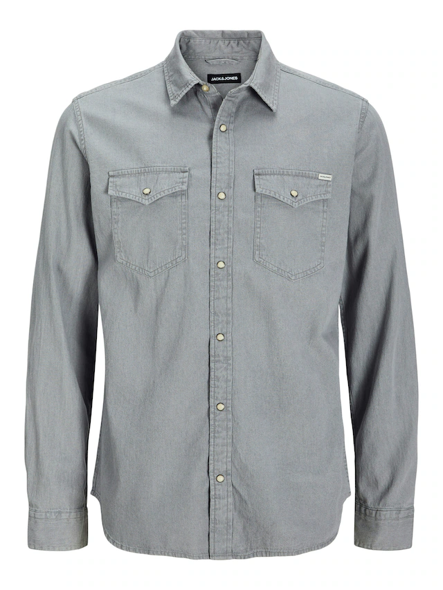 Jack & Jones Langarmhemd »JJESHERIDAN SHIRT L/S NOOS« mit angesetzter Brusttasche