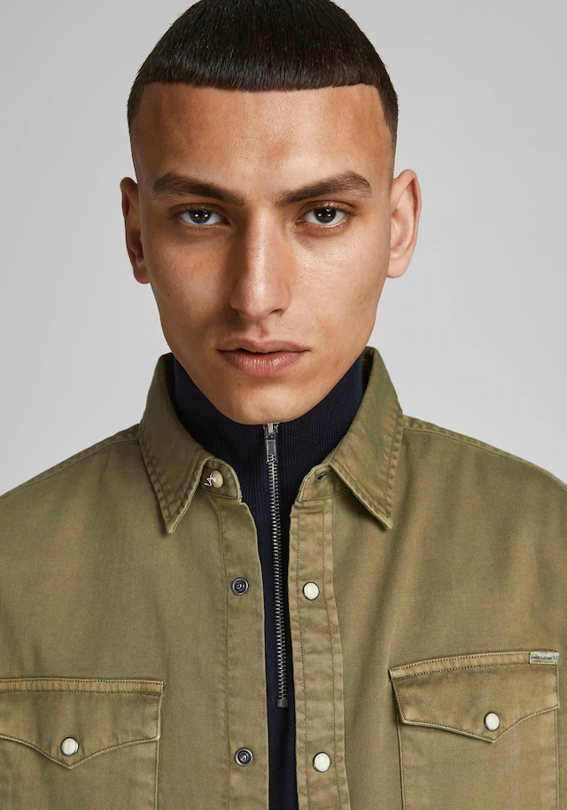 Jack & Jones Langarmhemd »JJESHERIDAN SHIRT L/S NOOS« mit angesetzter Brusttasche
