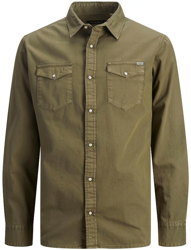 Jack & Jones Langarmhemd »JJESHERIDAN SHIRT L/S NOOS« mit angesetzter Brusttasche