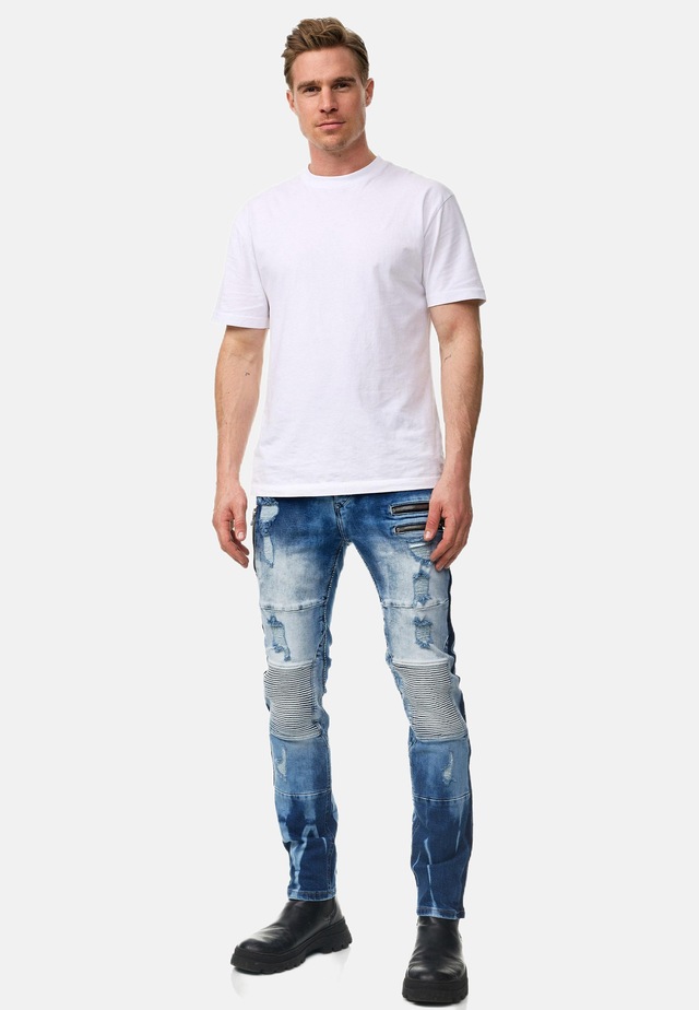 Rusty Neal Slim-fit-Jeans »MISATO« im modischen Used-Look