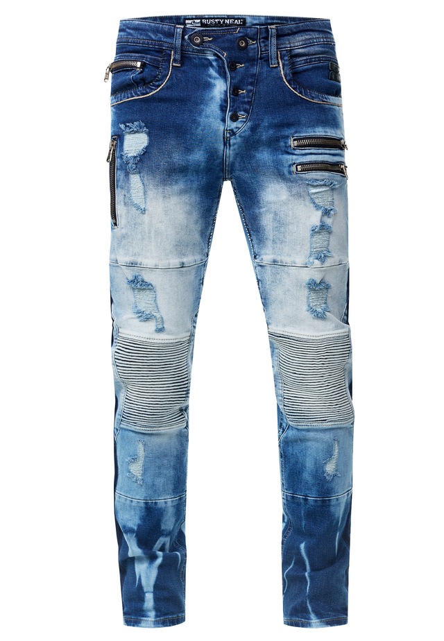 Rusty Neal Slim-fit-Jeans »MISATO« im modischen Used-Look