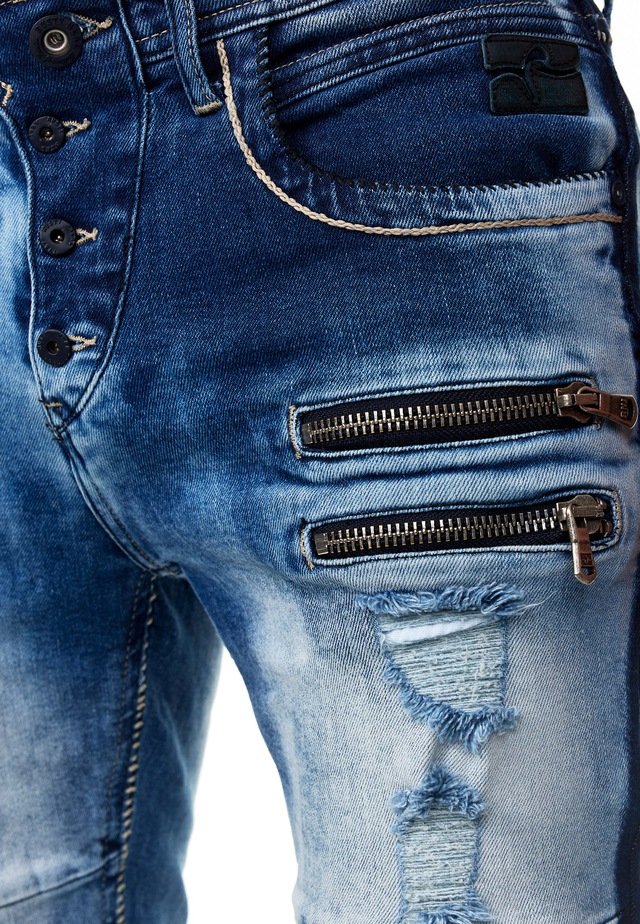 Rusty Neal Slim-fit-Jeans »MISATO« im modischen Used-Look