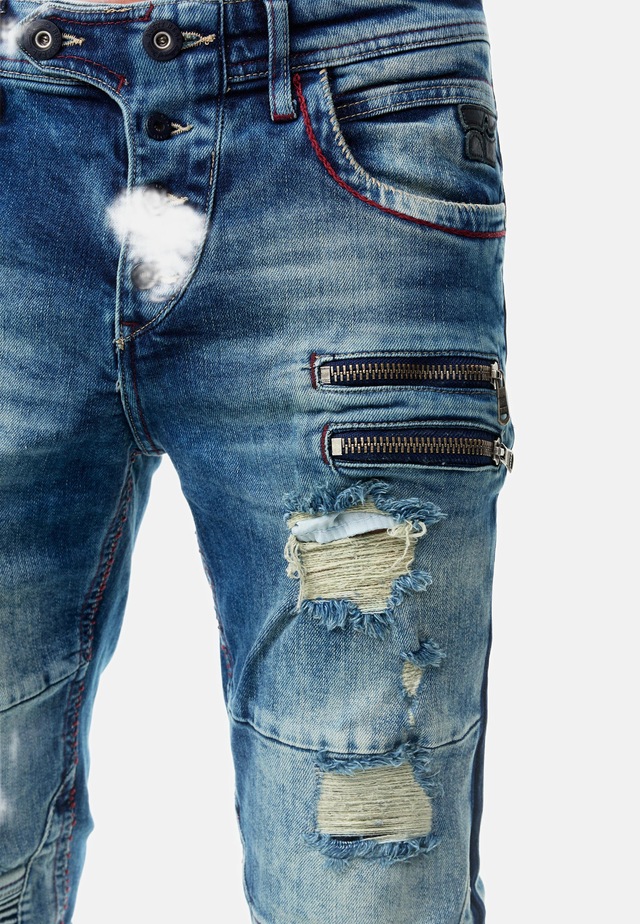 Rusty Neal Slim-fit-Jeans »MISATO« im modischen Used-Look