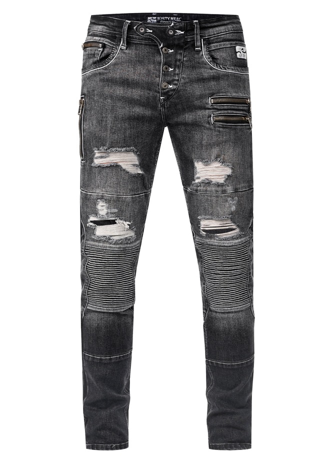 Rusty Neal Slim-fit-Jeans »MISATO« im modischen Used-Look