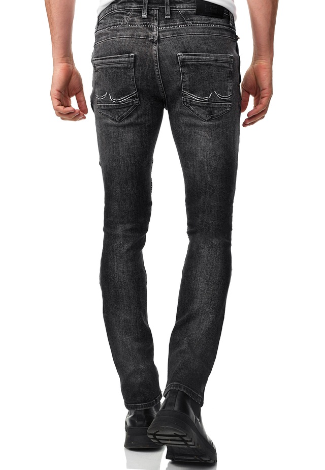 Rusty Neal Slim-fit-Jeans »MISATO« im modischen Used-Look